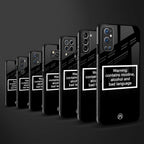 warning sign black edition glass case for realme c35 image-3