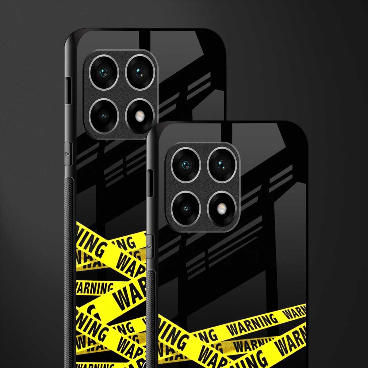 warning tape glass case for oneplus 10 pro 5g image-2