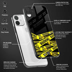 warning tape glass case for samsung galaxy a70 image-4