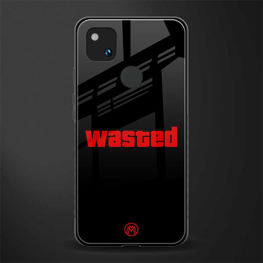 wasted back phone cover | glass case for google pixel 4a 4g