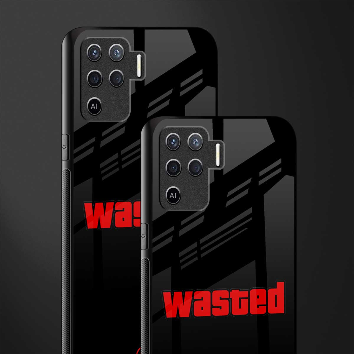wasted glass case for oppo f19 pro image-2