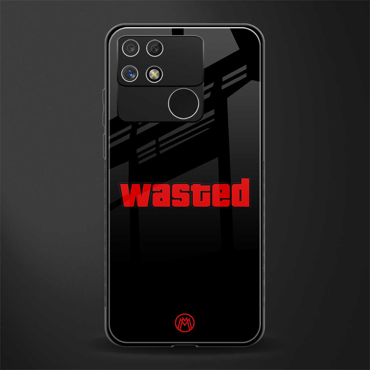 wasted back phone cover | glass case for realme narzo 50a