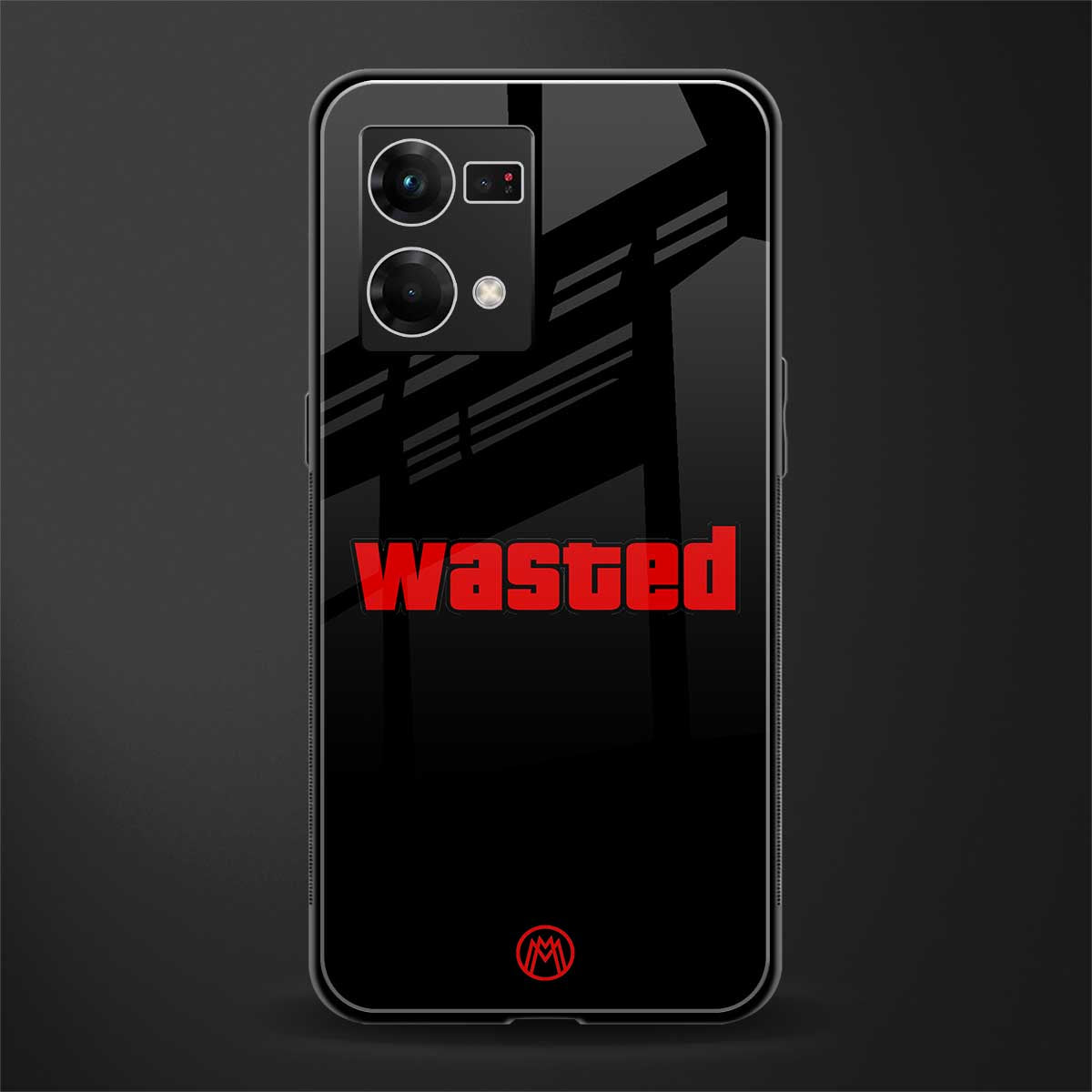 wasted back phone cover | glass case for oppo f21 pro 4g