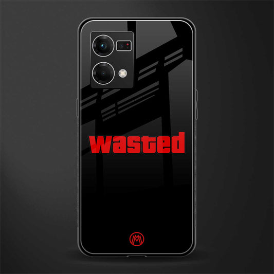 wasted back phone cover | glass case for oppo f21 pro 4g