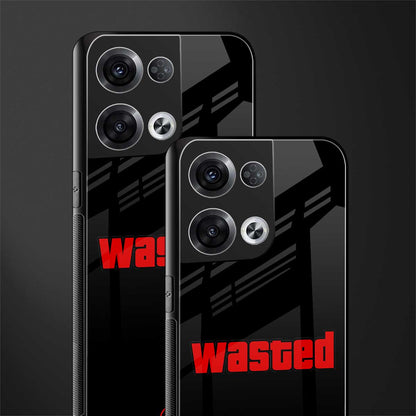 wasted back phone cover | glass case for oppo reno 8