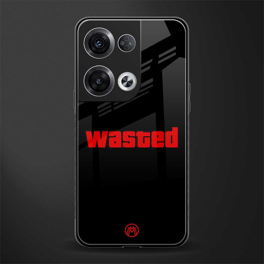 wasted back phone cover | glass case for oppo reno 8