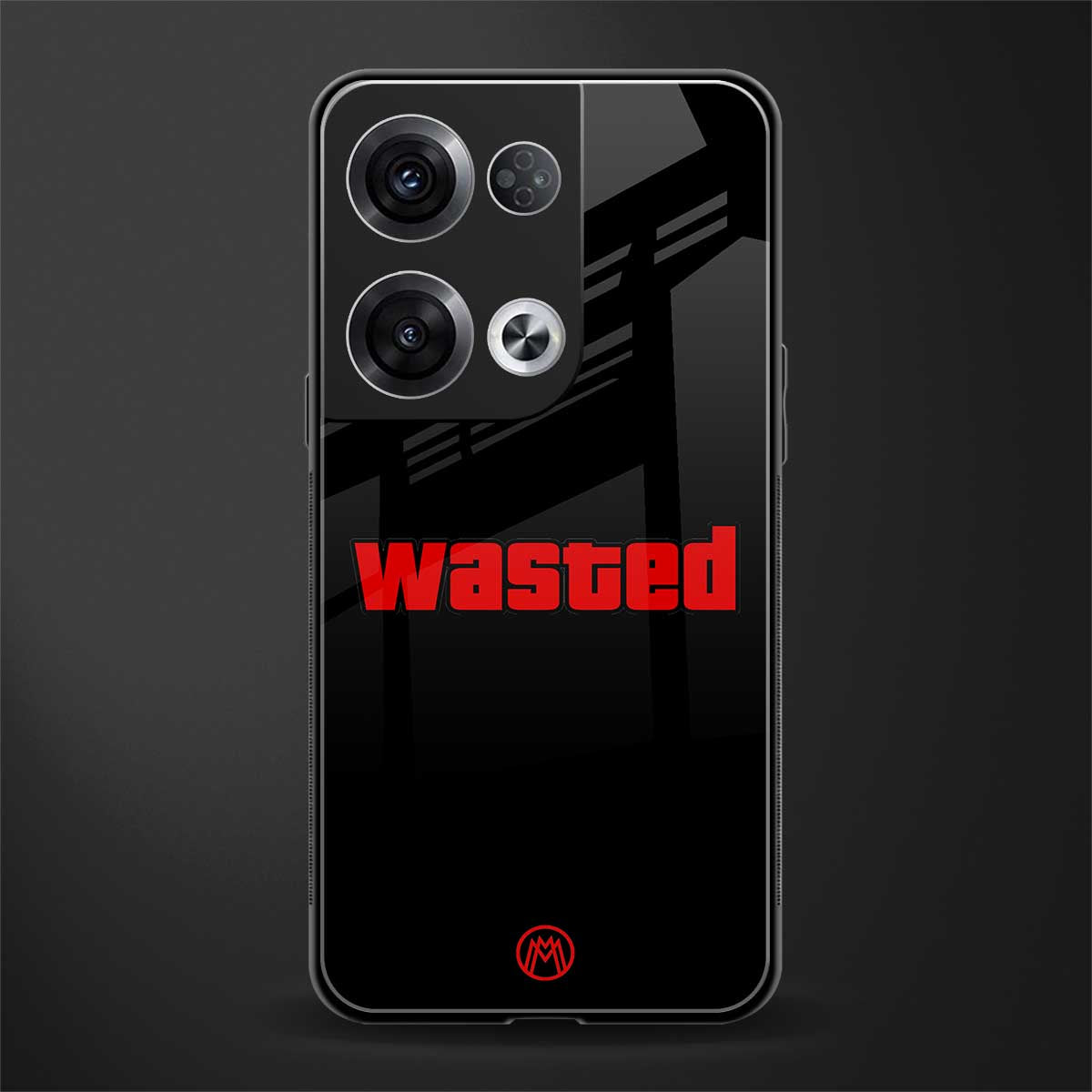 wasted back phone cover | glass case for oppo reno 8 pro