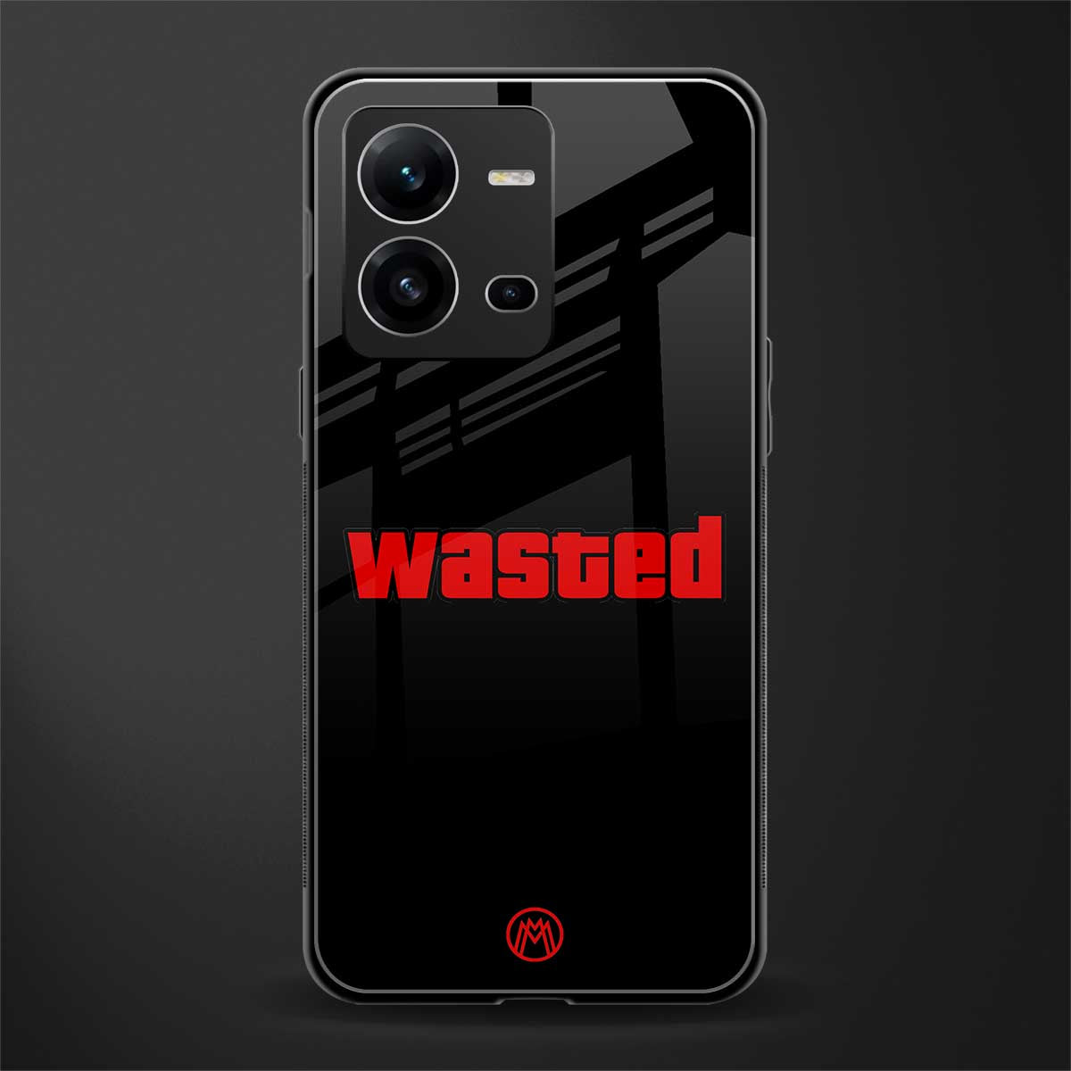 wasted back phone cover | glass case for vivo v25-5g