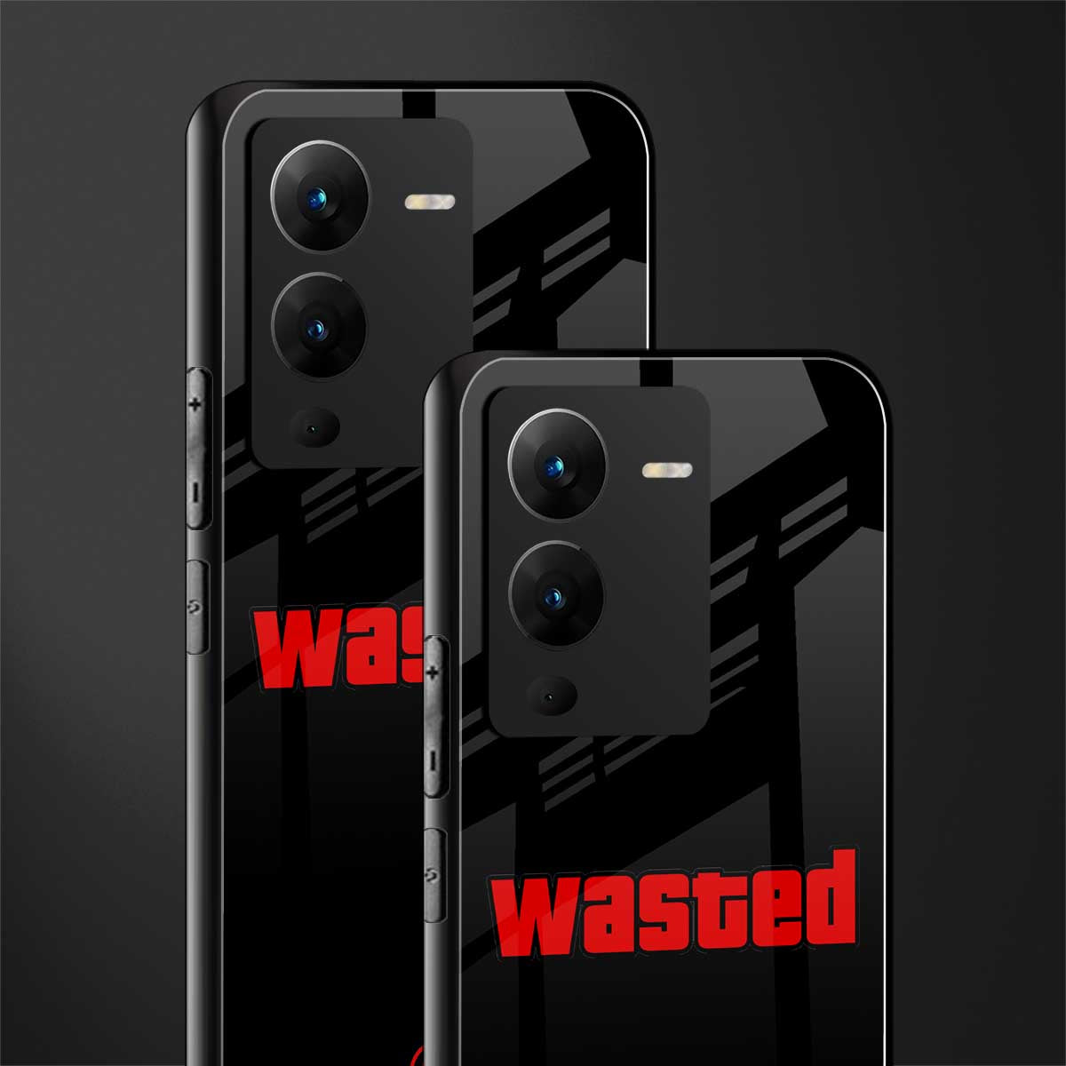 wasted back phone cover | glass case for vivo v25 pro 5g