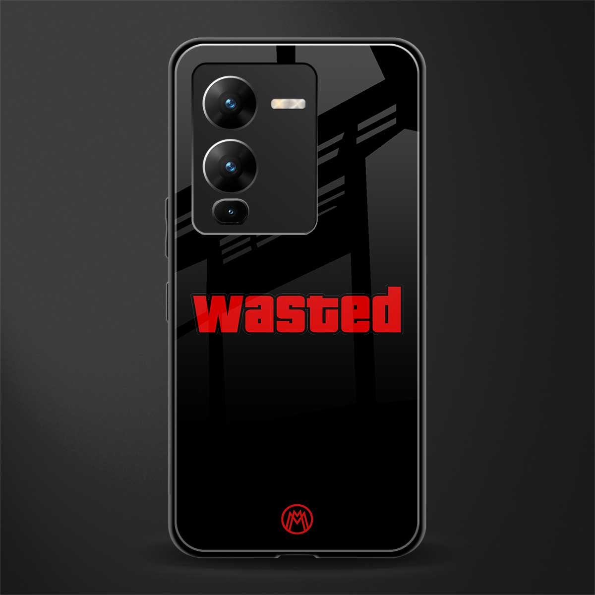 wasted back phone cover | glass case for vivo v25 pro 5g