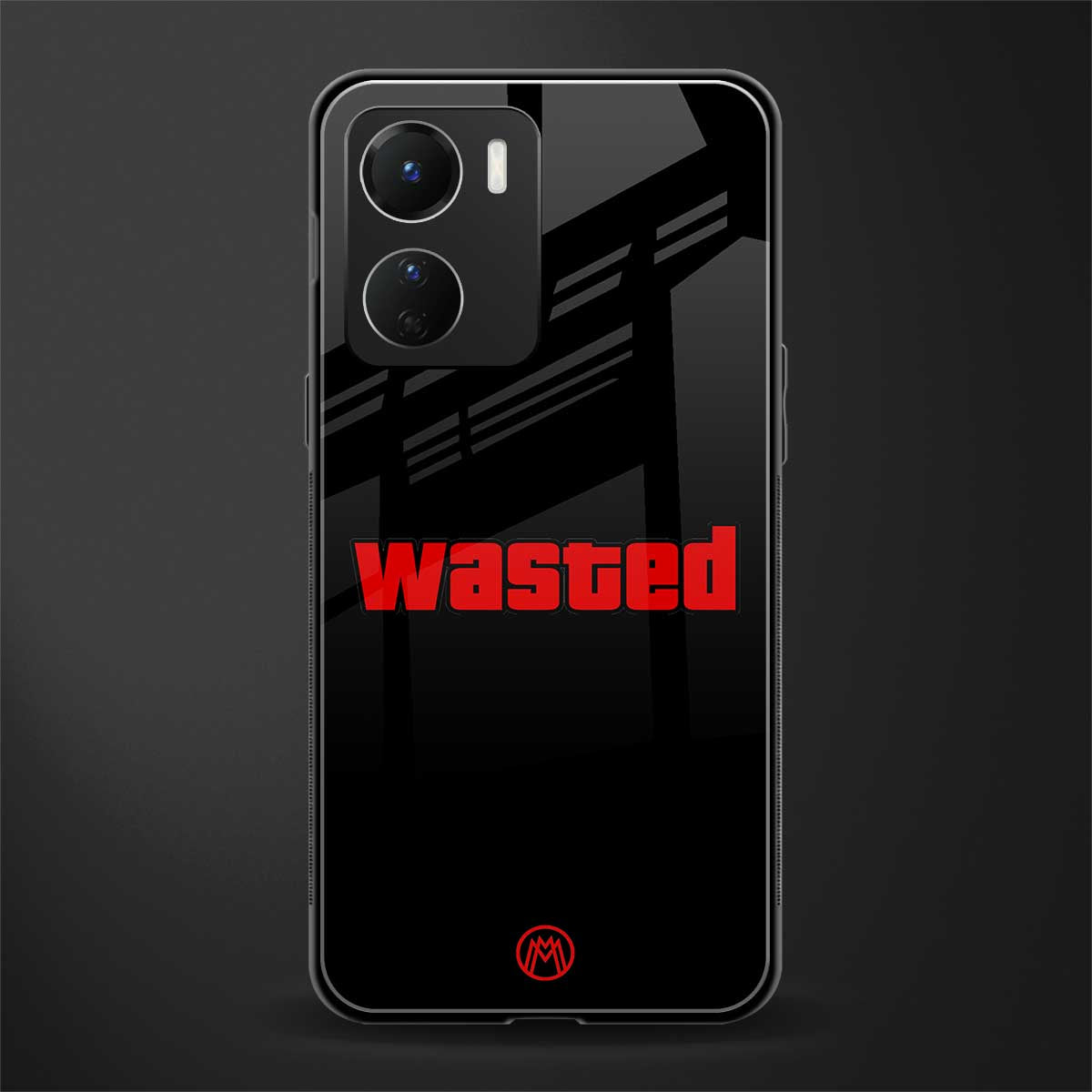 wasted back phone cover | glass case for vivo y16