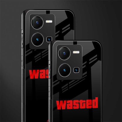 wasted back phone cover | glass case for vivo y35 4g