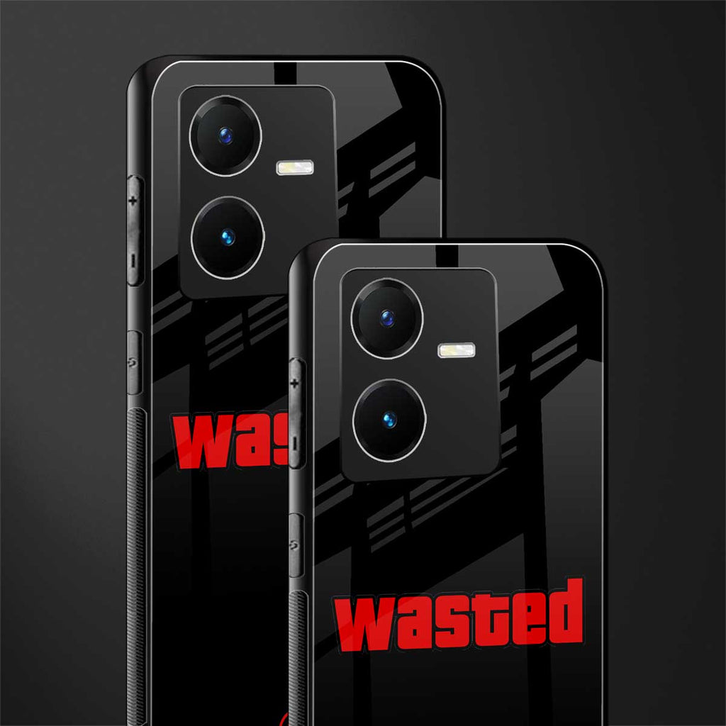 wasted back phone cover | glass case for vivo y22