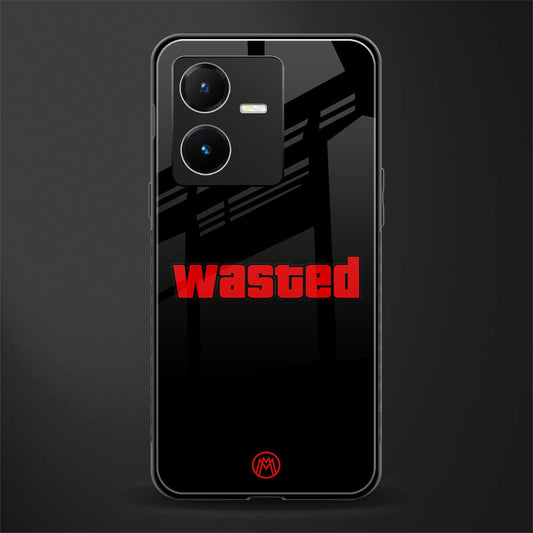 wasted back phone cover | glass case for vivo y22