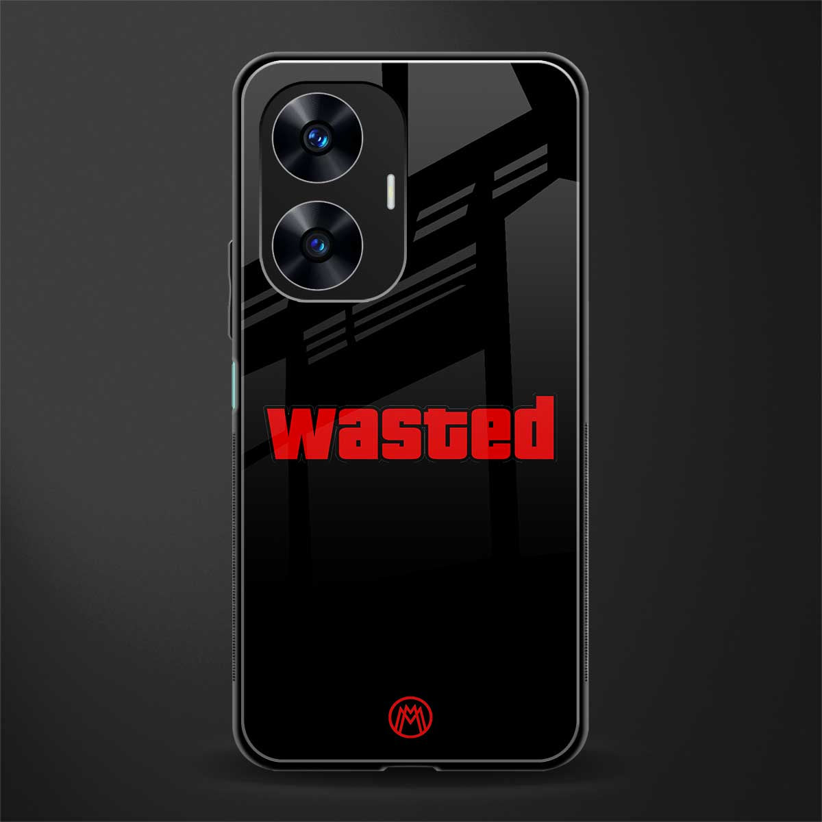 wasted back phone cover | glass case for realme c55