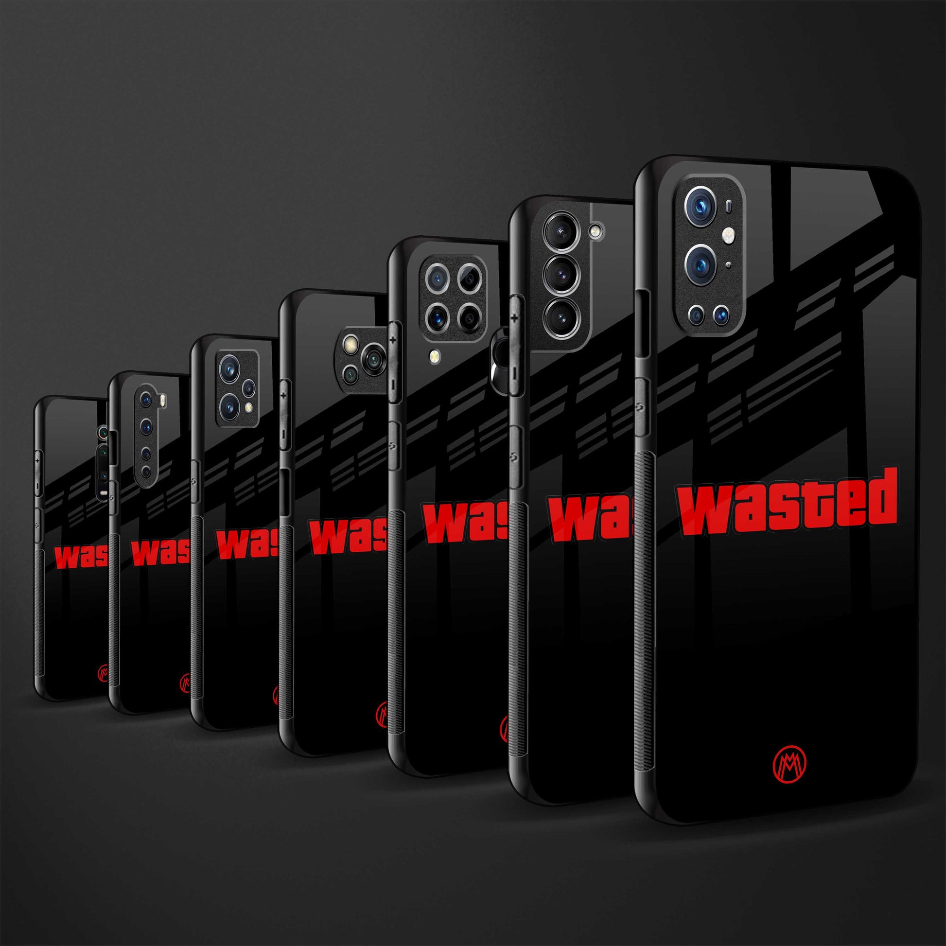 wasted back phone cover | glass case for vivo v25-5g