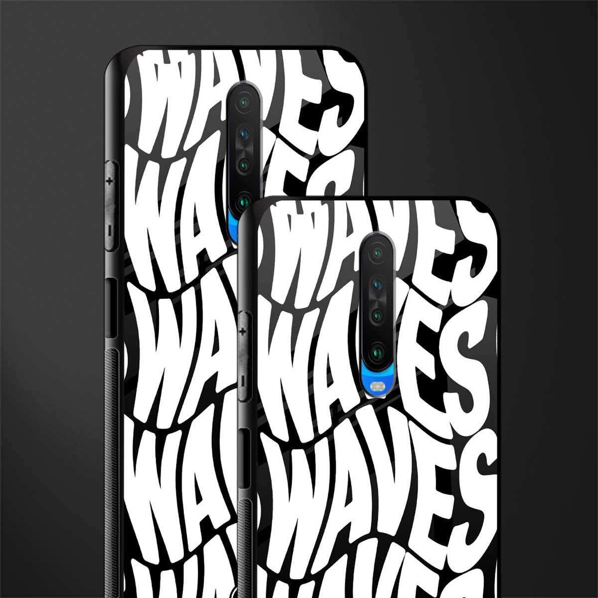 waves glass case for poco x2 image-2