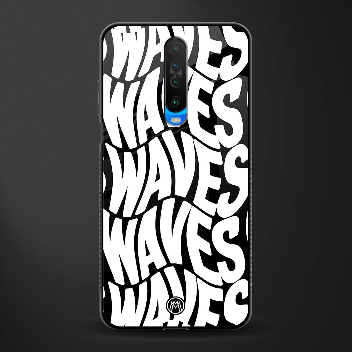 waves glass case for poco x2 image