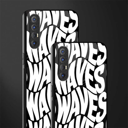 waves glass case for oppo reno 3 pro image-2