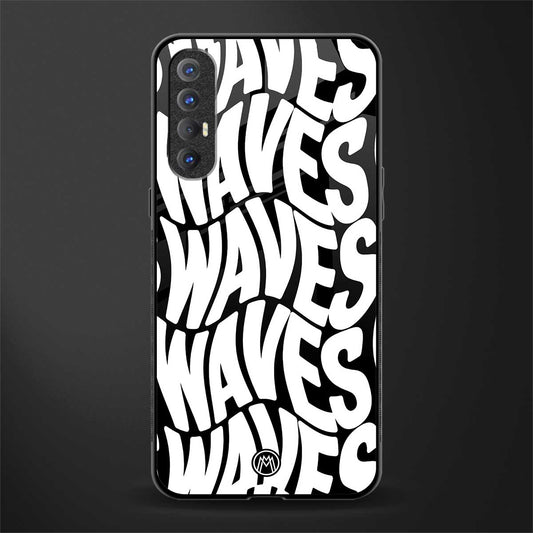 waves glass case for oppo reno 3 pro image