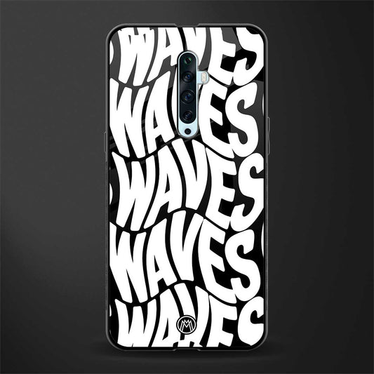 waves glass case for oppo reno 2f image