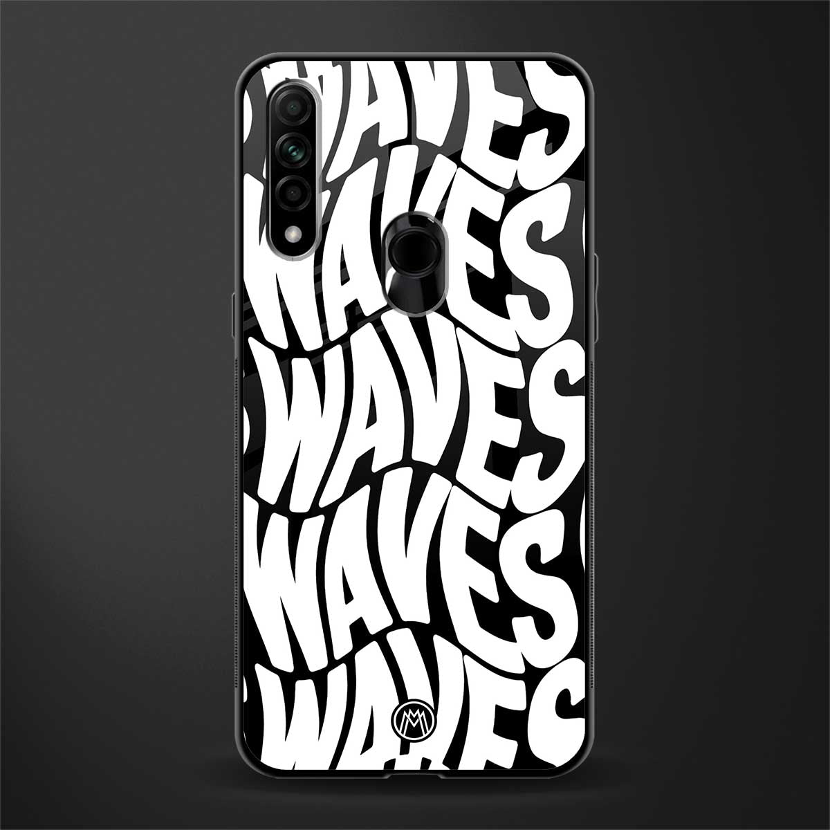 waves glass case for oppo a31 image