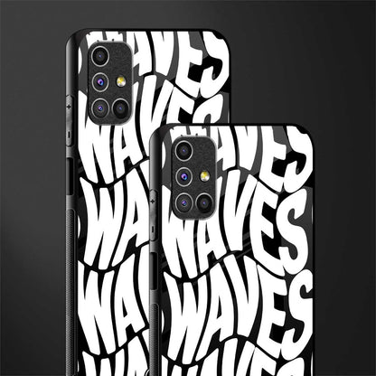 waves glass case for samsung galaxy m31s image-2
