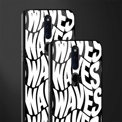 waves glass case for oppo f11 pro image-2