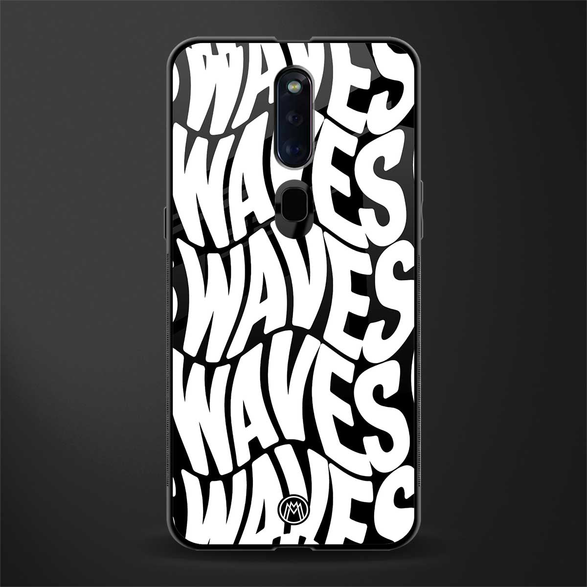 waves glass case for oppo f11 pro image