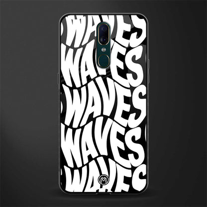 waves glass case for oppo a9 image