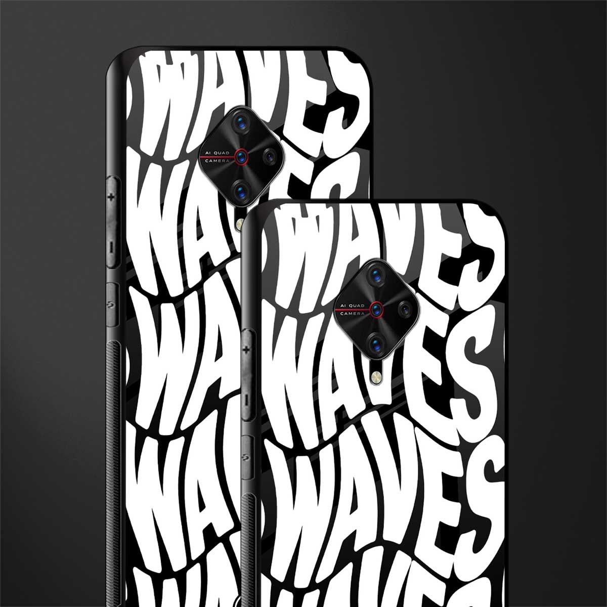 waves glass case for vivo s1 pro image-2