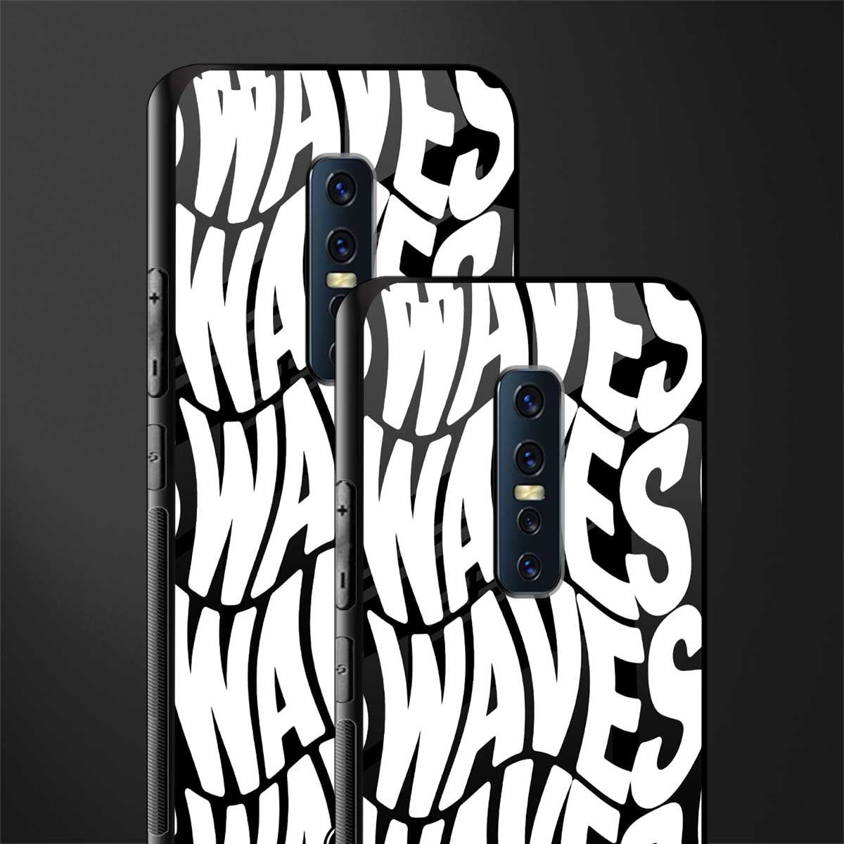 waves glass case for vivo v17 pro image-2