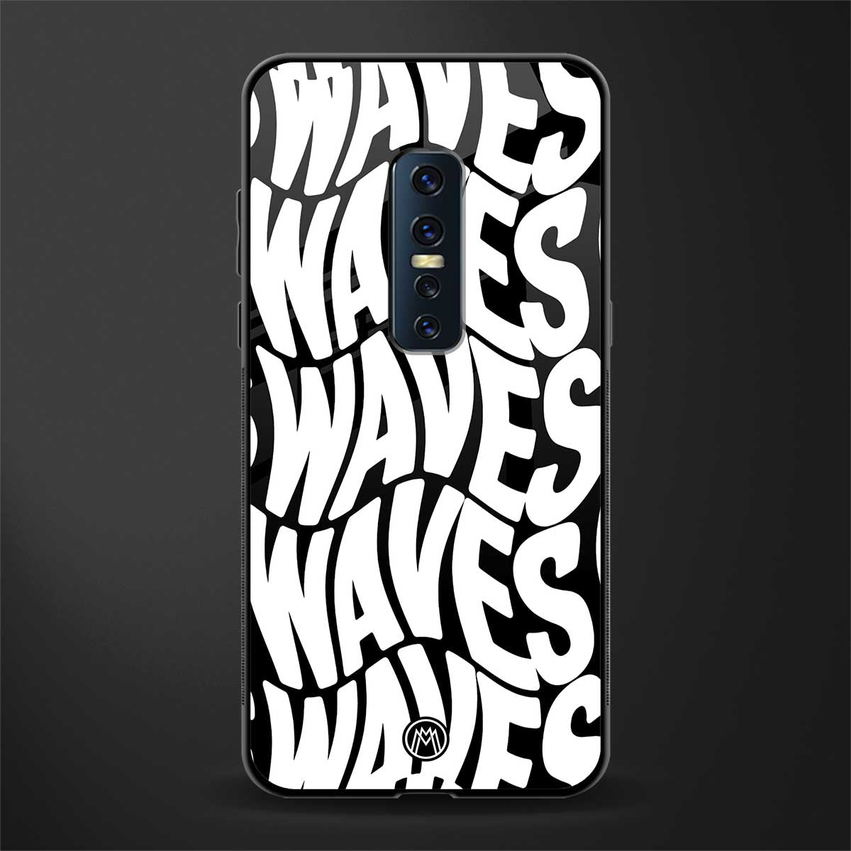 waves glass case for vivo v17 pro image