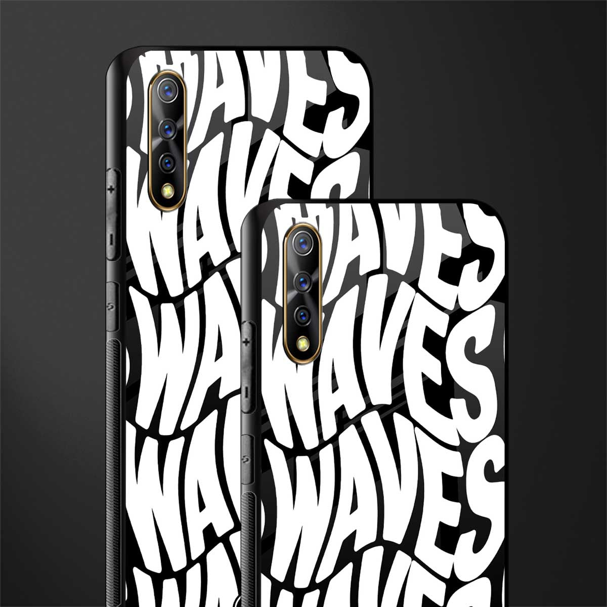waves glass case for vivo z1x image-2