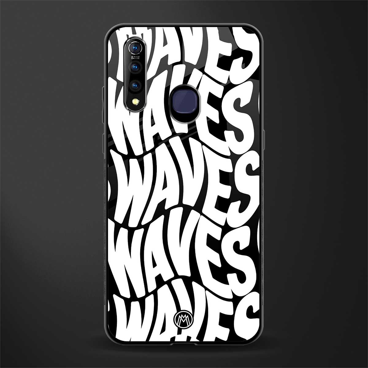waves glass case for vivo z1 pro image
