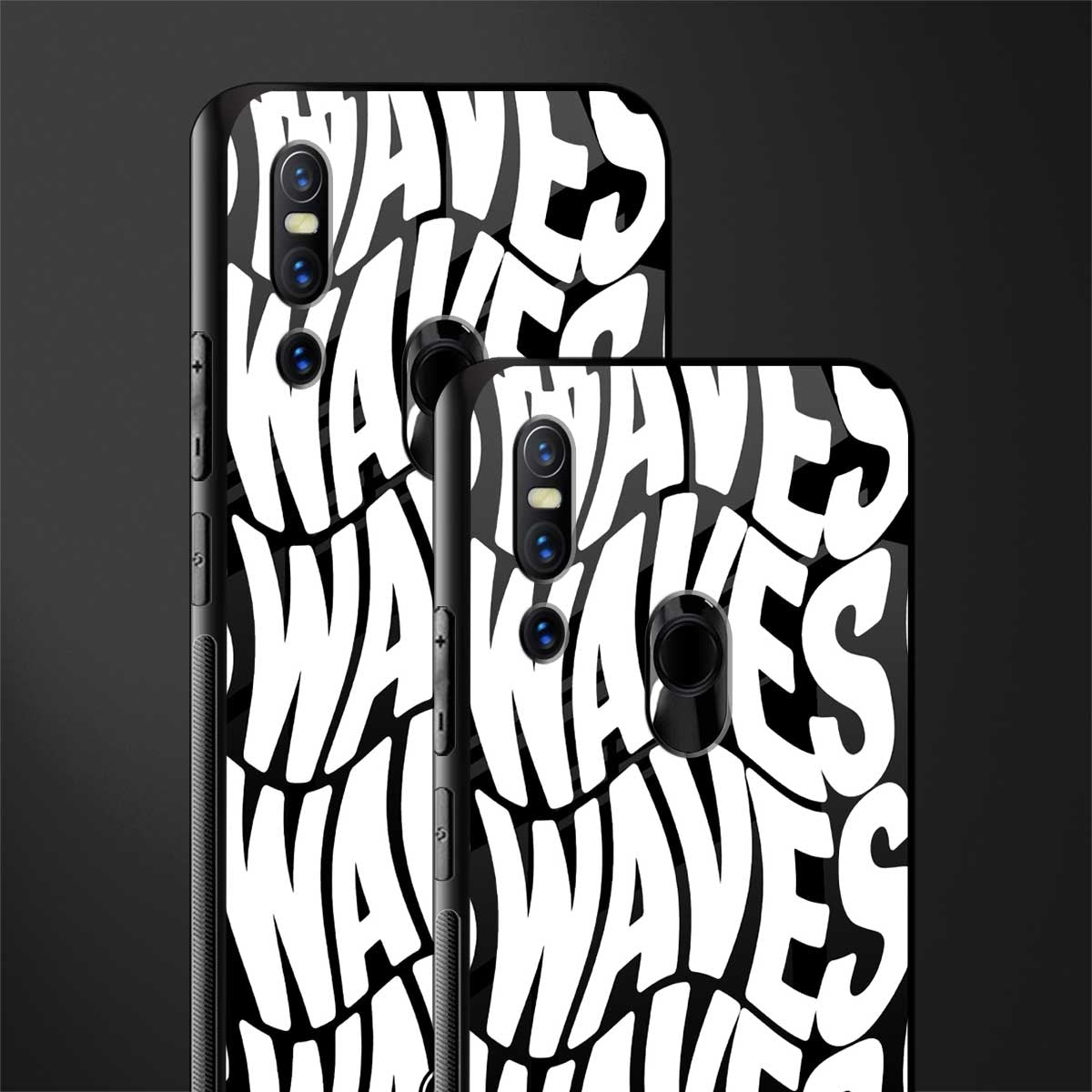 waves glass case for vivo v15 image-2