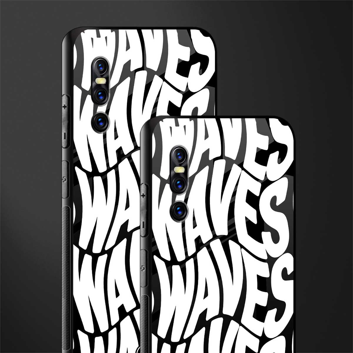 waves glass case for vivo v15 pro image-2