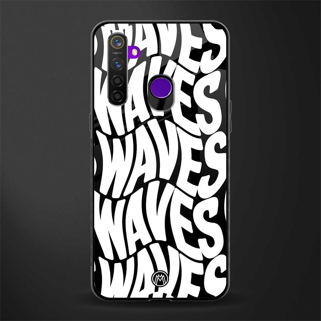 waves glass case for realme 5s image