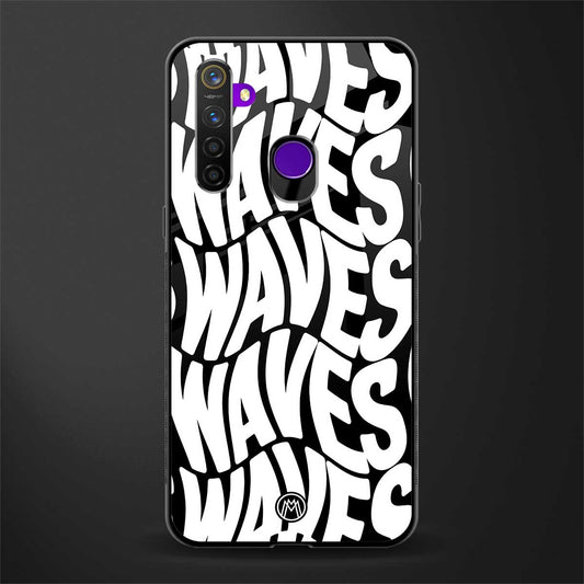 waves glass case for realme 5s image