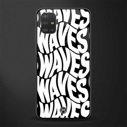 waves glass case for samsung galaxy a51 image