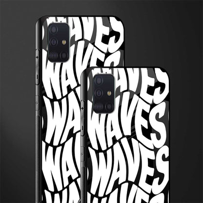 waves glass case for samsung galaxy a71 image-2