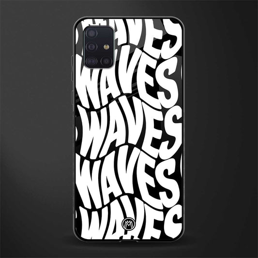 waves glass case for samsung galaxy a71 image