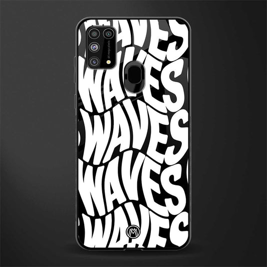 waves glass case for samsung galaxy m31 prime edition image