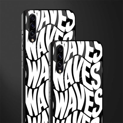 waves glass case for samsung galaxy a50s image-2