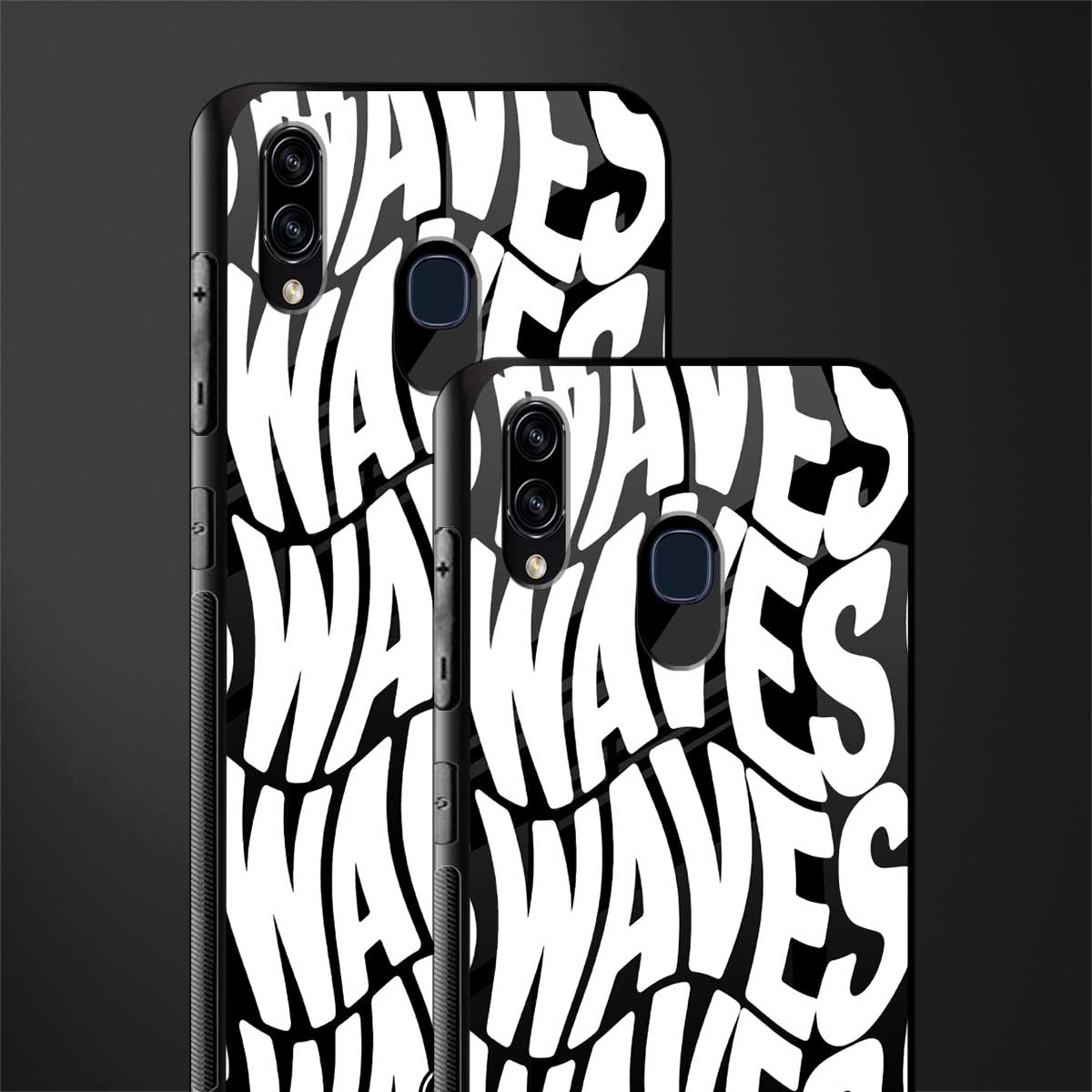 waves glass case for samsung galaxy a20 image-2