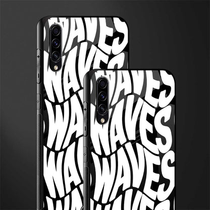 waves glass case for samsung galaxy a70 image-2