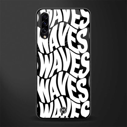 waves glass case for samsung galaxy a70 image
