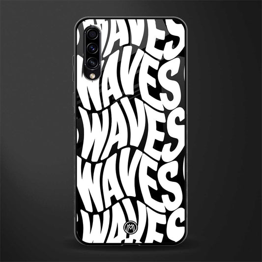 waves glass case for samsung galaxy a70 image