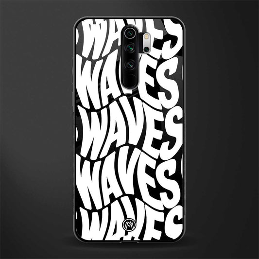 waves glass case for redmi note 8 pro image