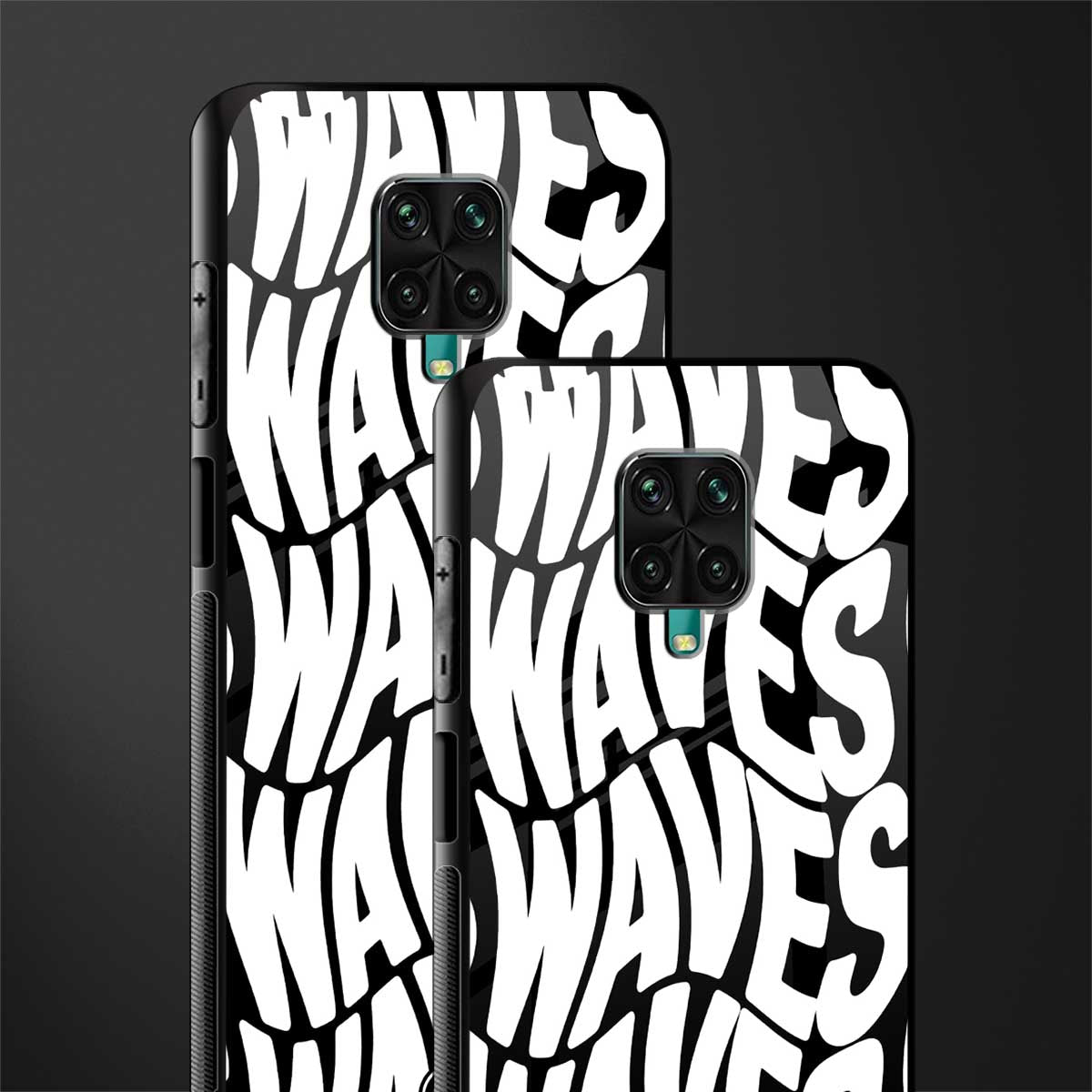 waves glass case for poco m2 pro image-2